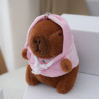 Porte Clés Peluche Capybara - Hoodie Pêche Rose - vue 2