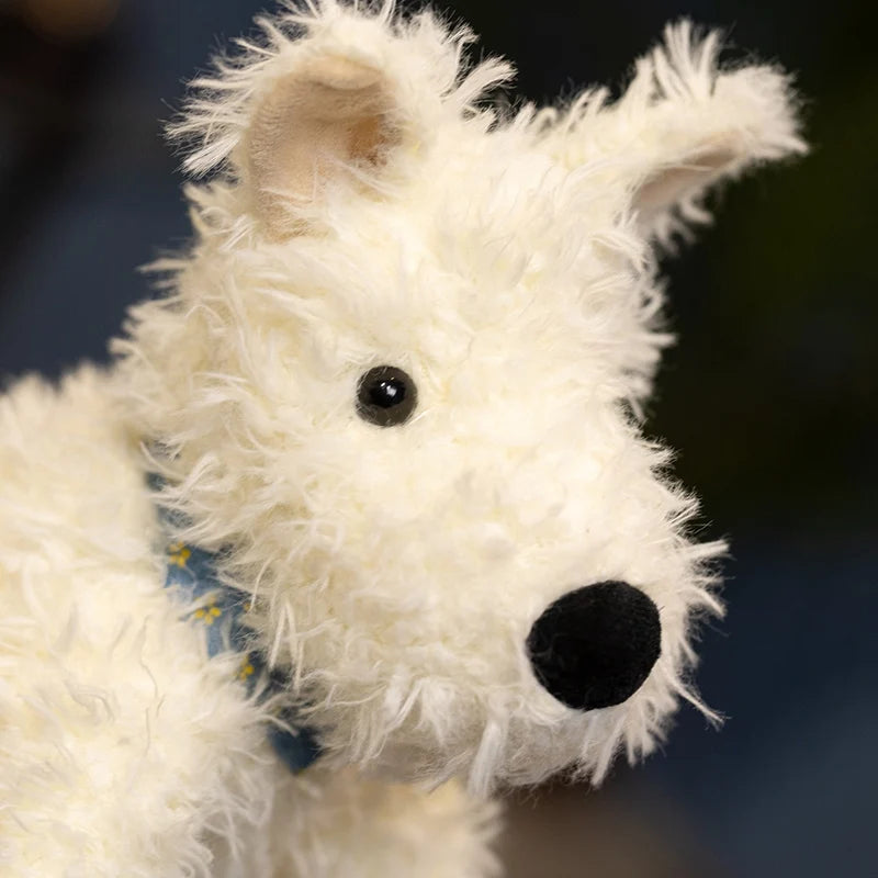 Peluche Chien Terrier Blanc - vue 5