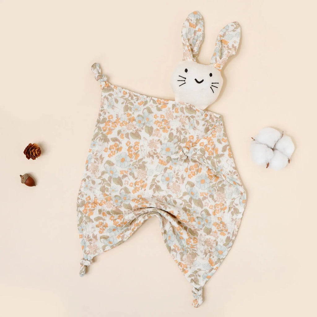 Doudou Lange Lapin - Motifs Fleural - vue 3