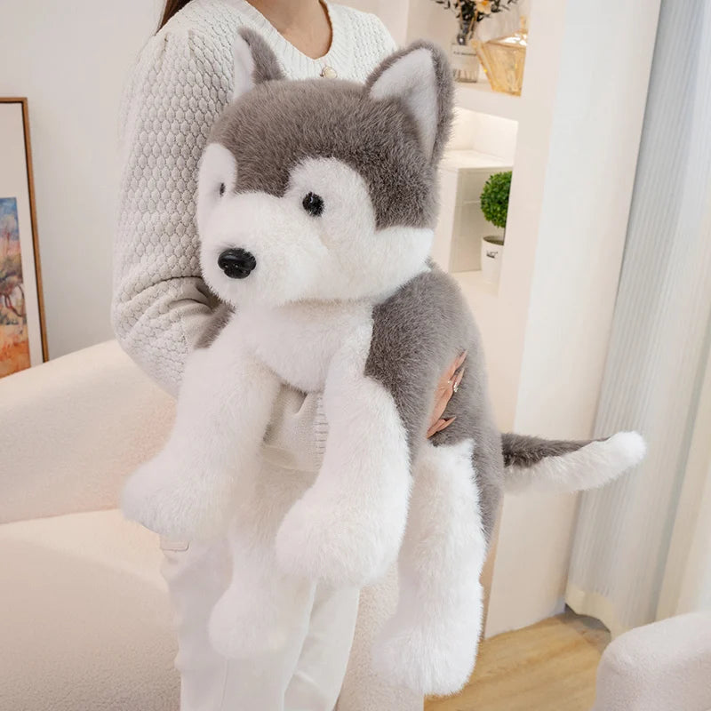 Peluche Husky Blanc - vue 4