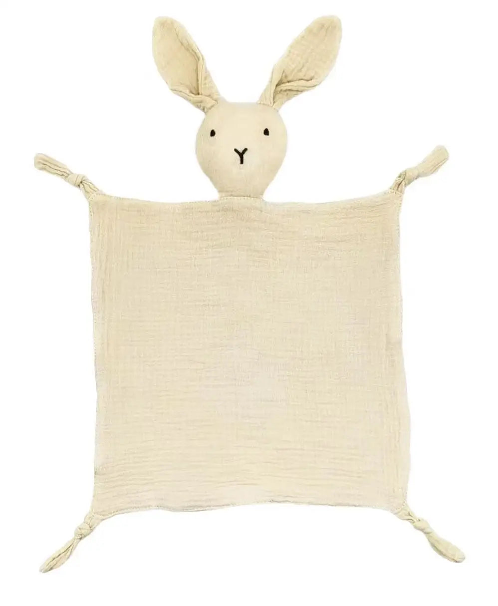 Doudou Lapin Plat - Beige - vue 2