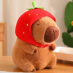 Doudou Capybara 23cm - Bonnet Fraise - vue 2