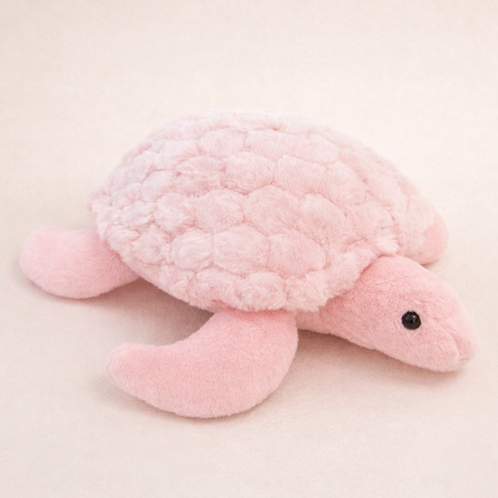 Doudou Tortue Rose