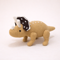 Peluche Crochet Dinosaure - Tricératops