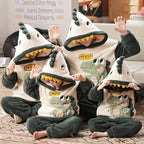Pyjama pilou pilou dinosaure doux à capuche