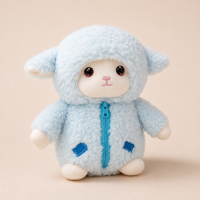 Adorable Mouton en Peluche avec Vêtements