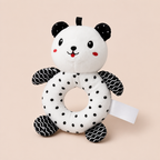 Anneau de Dentition en Peluche Noir et Blanc - Panda