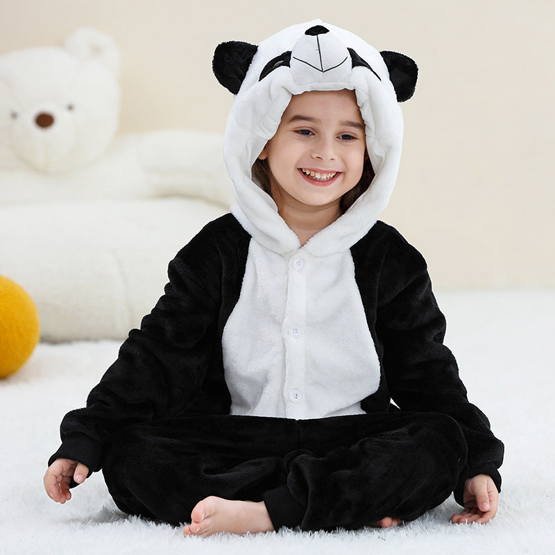Kigurumi panda enfant noir et blanc