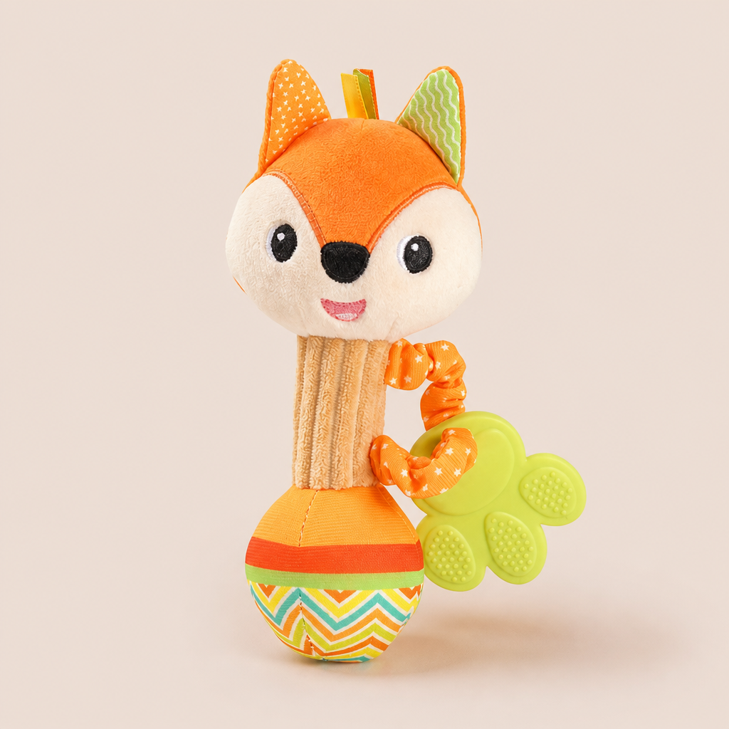 Bâton Hochet Renard en Peluche