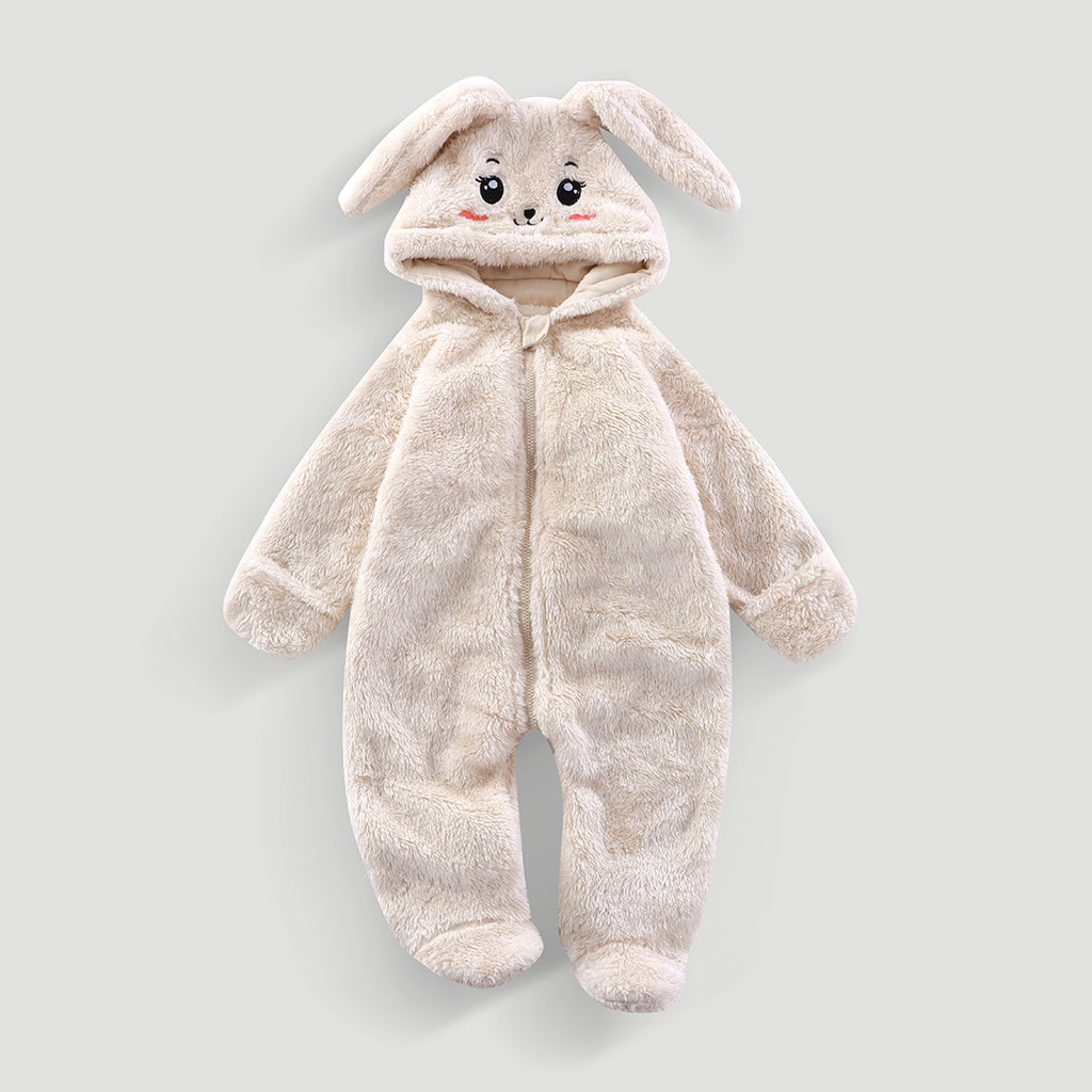 Combinaison pyjama bébé blanc crème