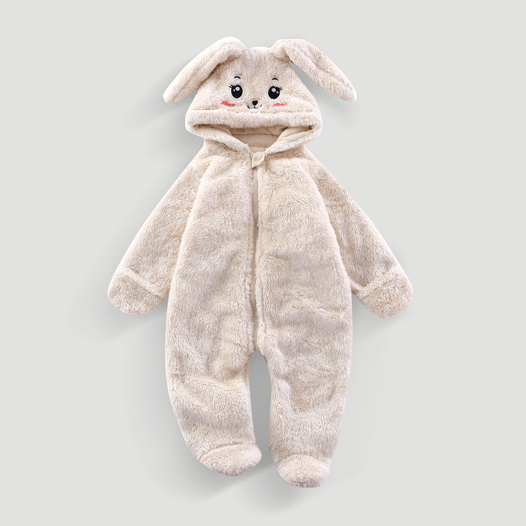 Combinaison pyjama bébé blanc crème