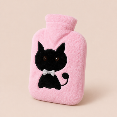 Bouillotte 500ml Motif Chat Noir
