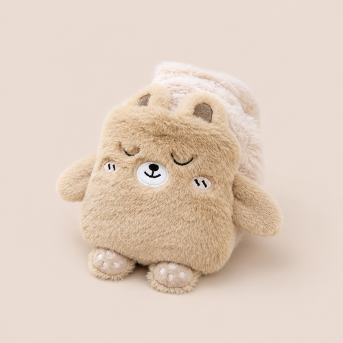 Bouillotte Peluche Beige