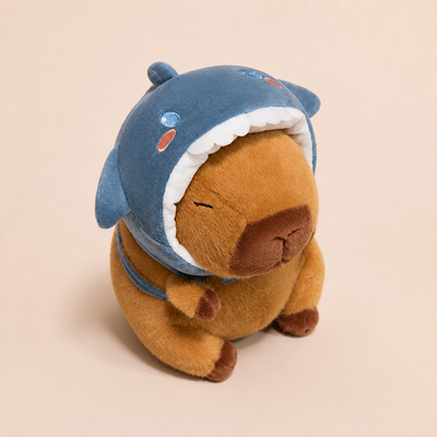 Capybara Doudou Mignon - Bonnet Requin