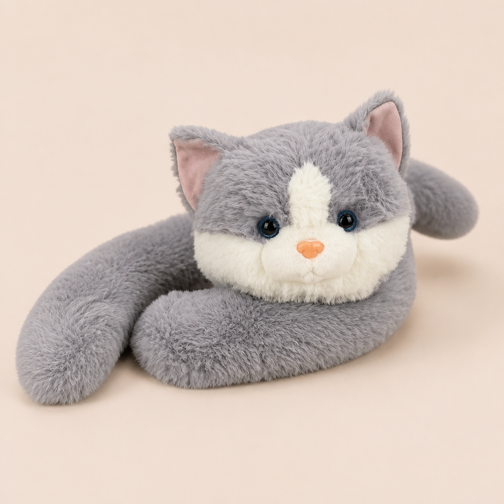 Chat Peluche Lestée - Gris