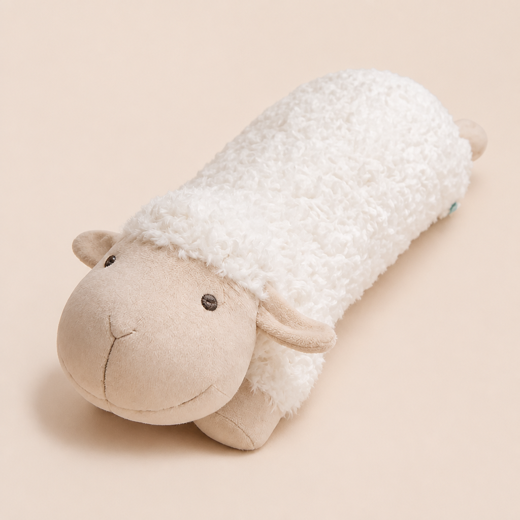 Coussin Mouton Peluche Fourrure Bouclé