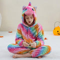 Pyjama licorne arc-en-ciel enfant doux et mignon