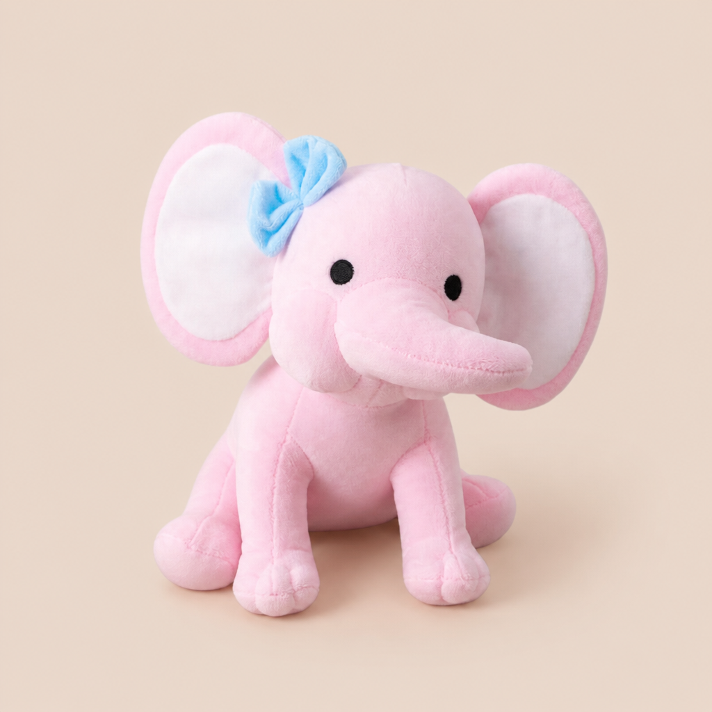 Doudou Éléphant 25 Cm - Multiples Couleurs