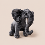 Doudou Éléphant Réaliste Assis