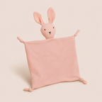 Doudou en Mousseline de Coton de Lapin - Rose