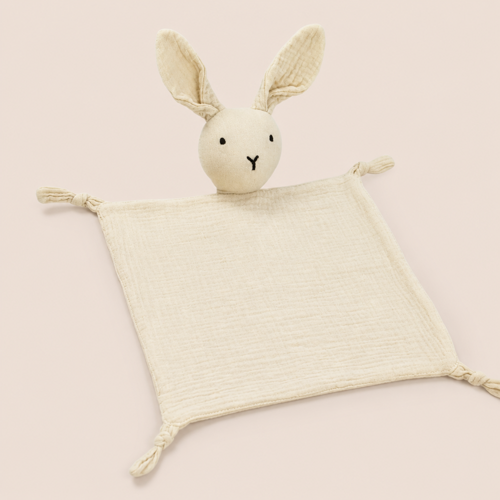 Doudou Lapin Plat - Beige