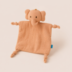 Doudou Plat Éléphant Orange