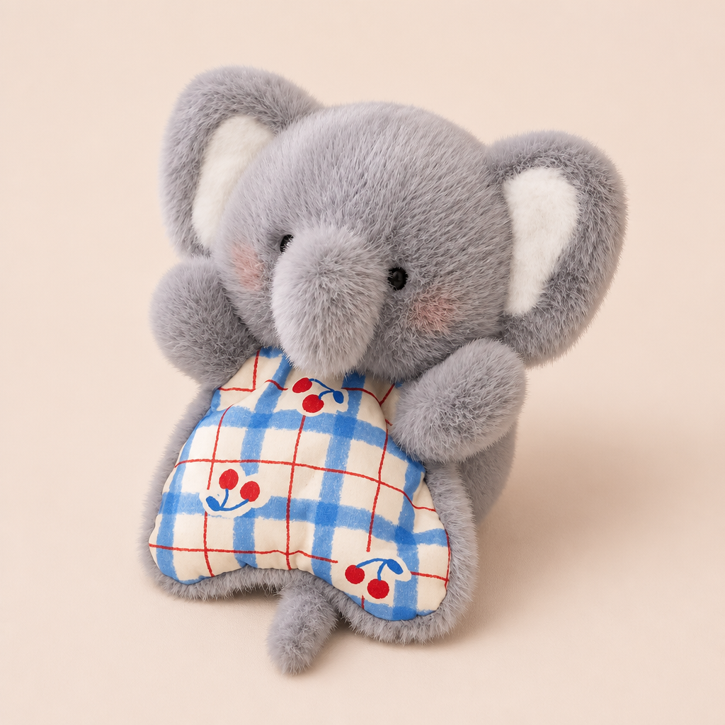 Doudou Plat Rembourrer Éléphant