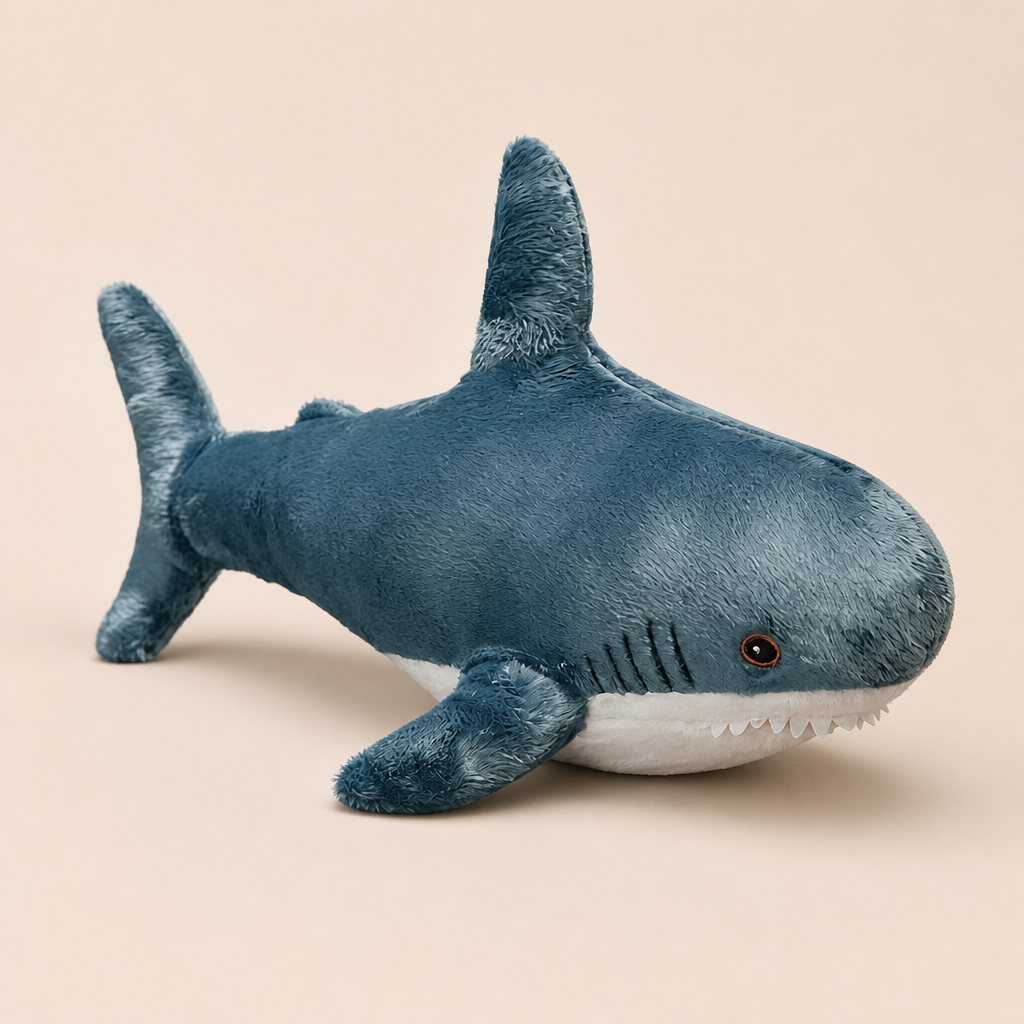 Doudou Requin Bleu - 40 Cm