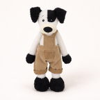 Doudou Chien Noir et Blanc