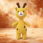 doudou girafe jaune crochetv
