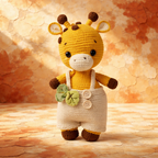 doudou girafe orange adorable