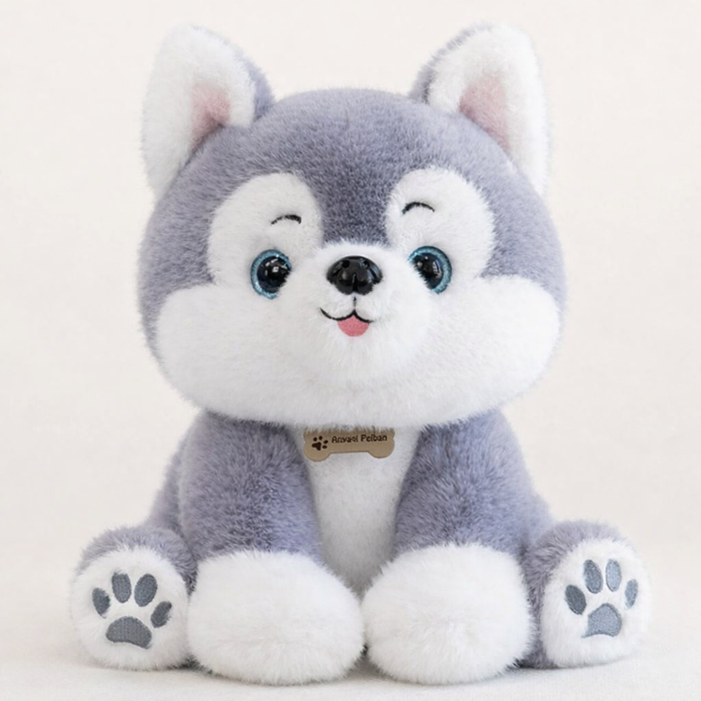 Doudou Husky Bébé