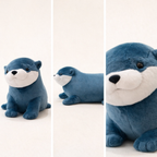 Doudou Loutre Bleu - vue 2