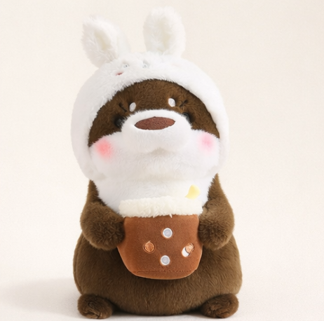 doudou loutre marron cosplay lapin