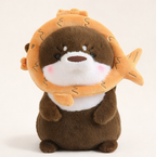 doudou loutre marron cosplay poisson