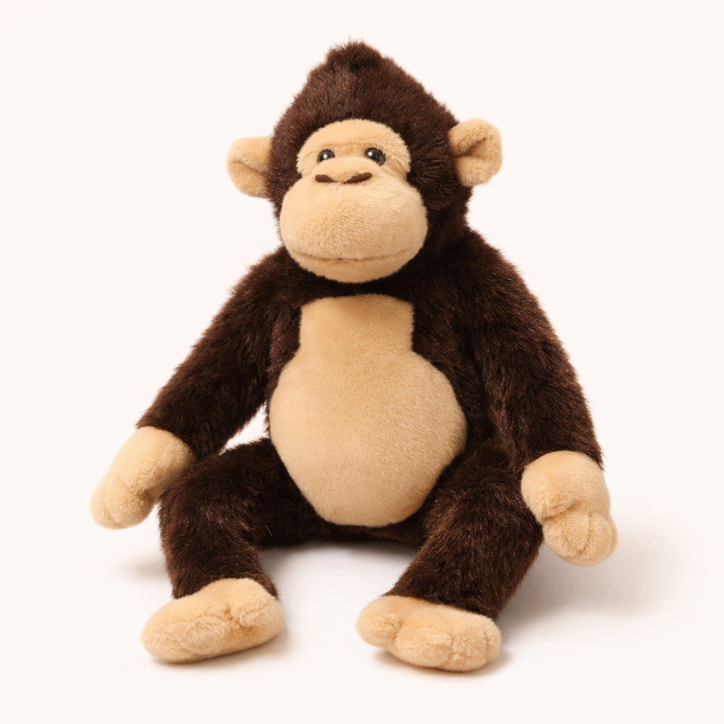 Doudou Singe Marron