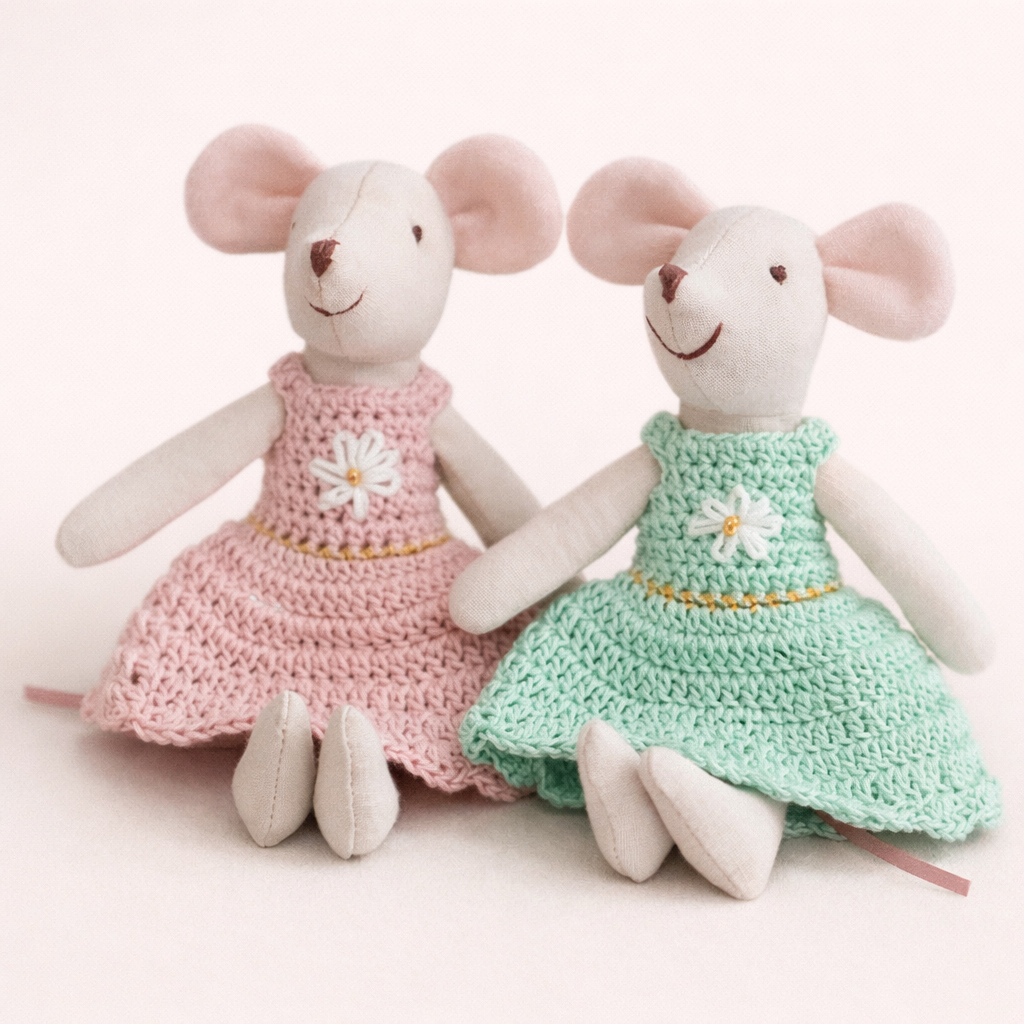 Doudou Souris avec Robe