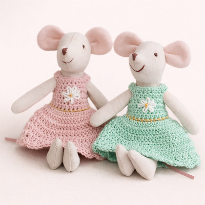 Doudou Souris avec Robe