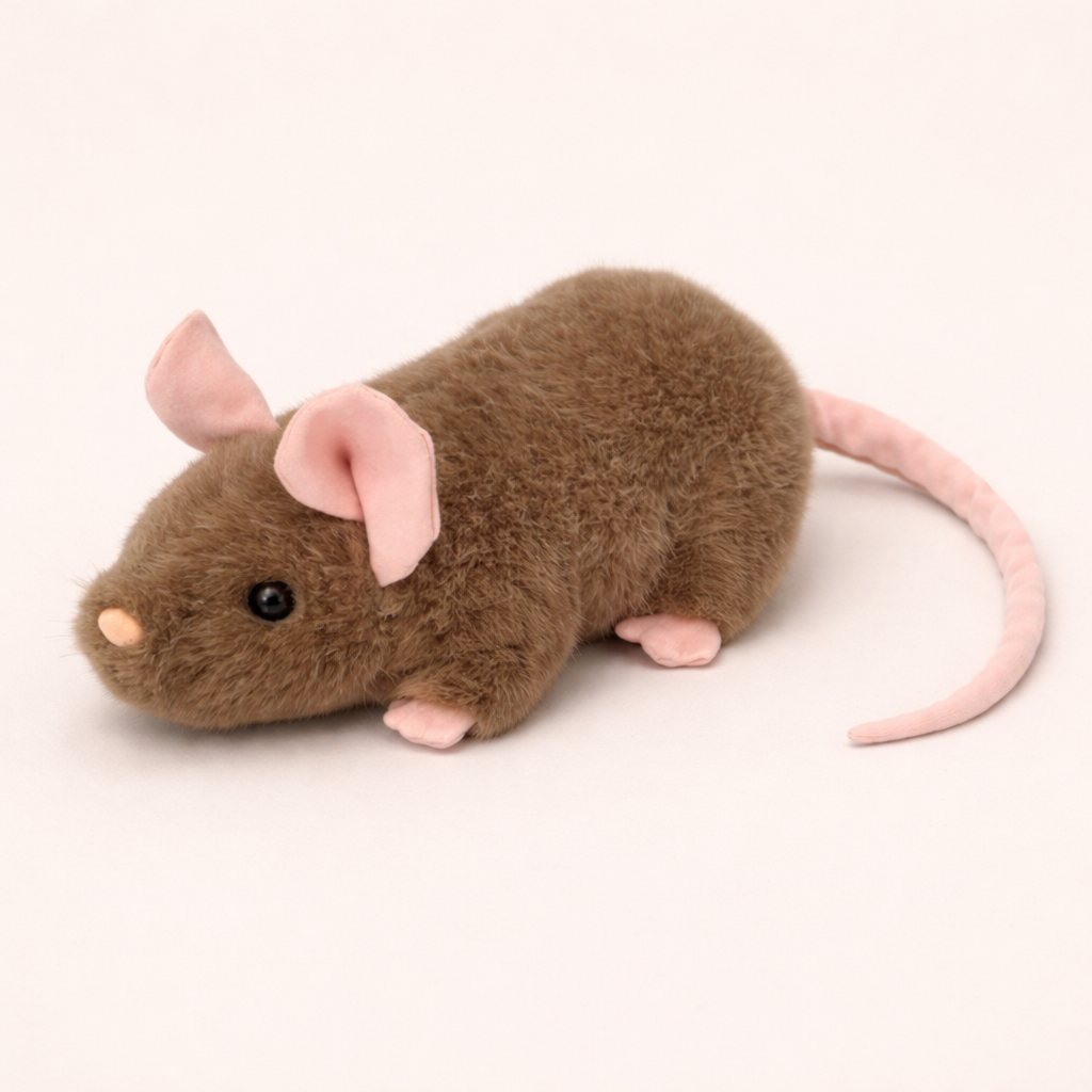 Doudou Souris Marron