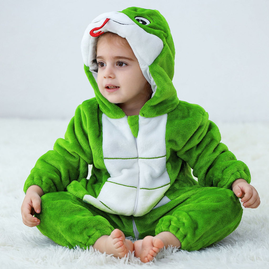 Kigurumi serpent vert enfant pour les moments cocooning