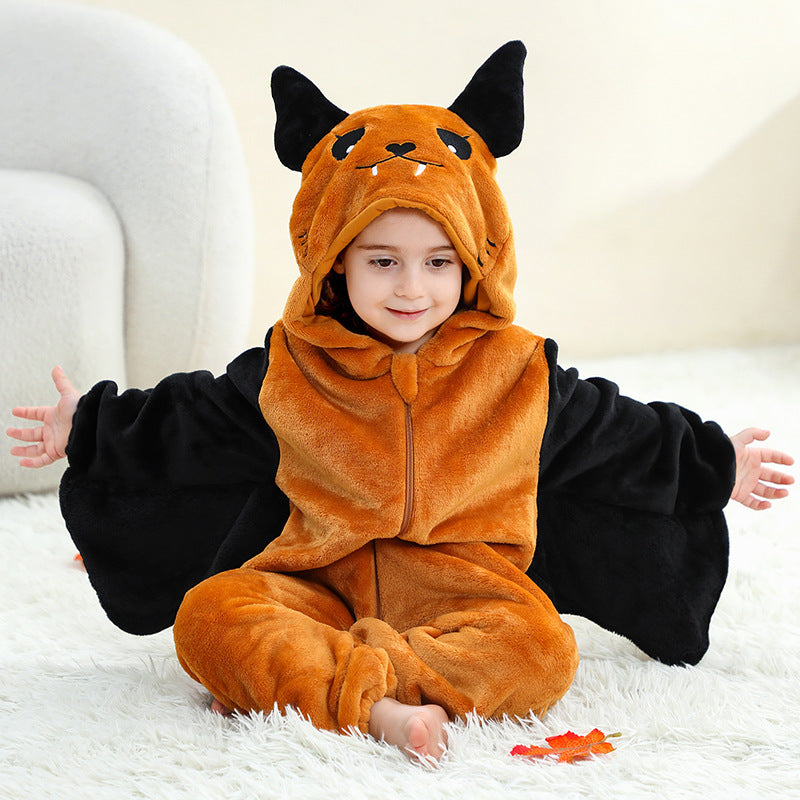 Combi pyjama chauve-souris enfant en flanelle