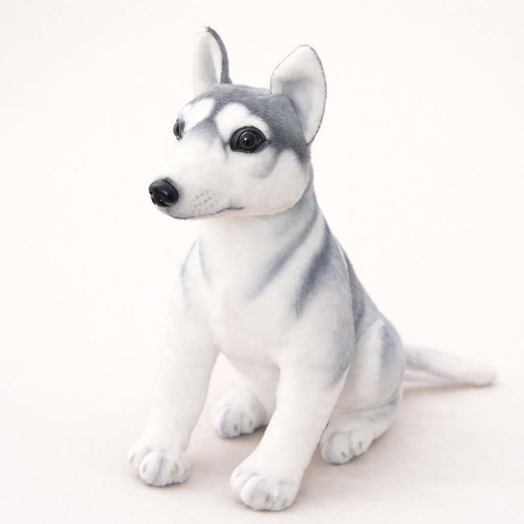Grande Peluche Chien Husky