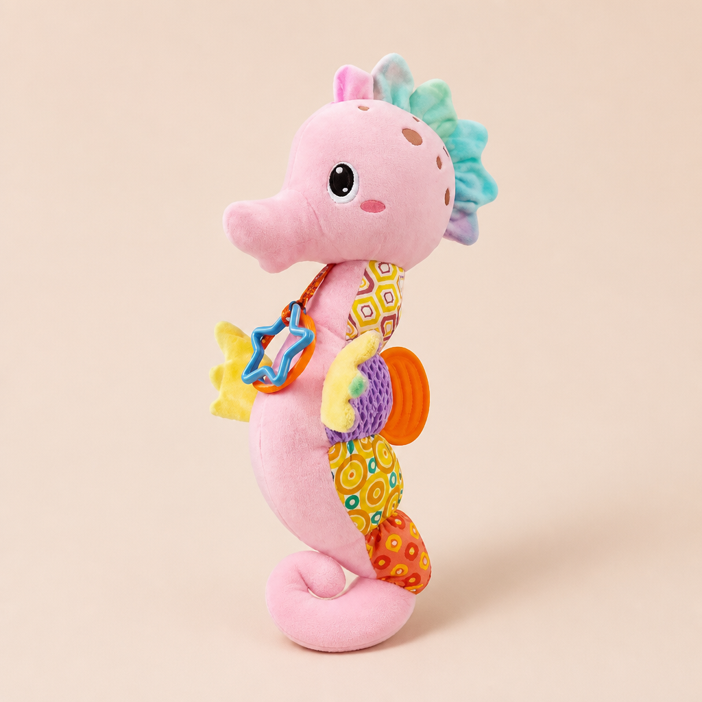 Hochet Hippocampe en Peluche