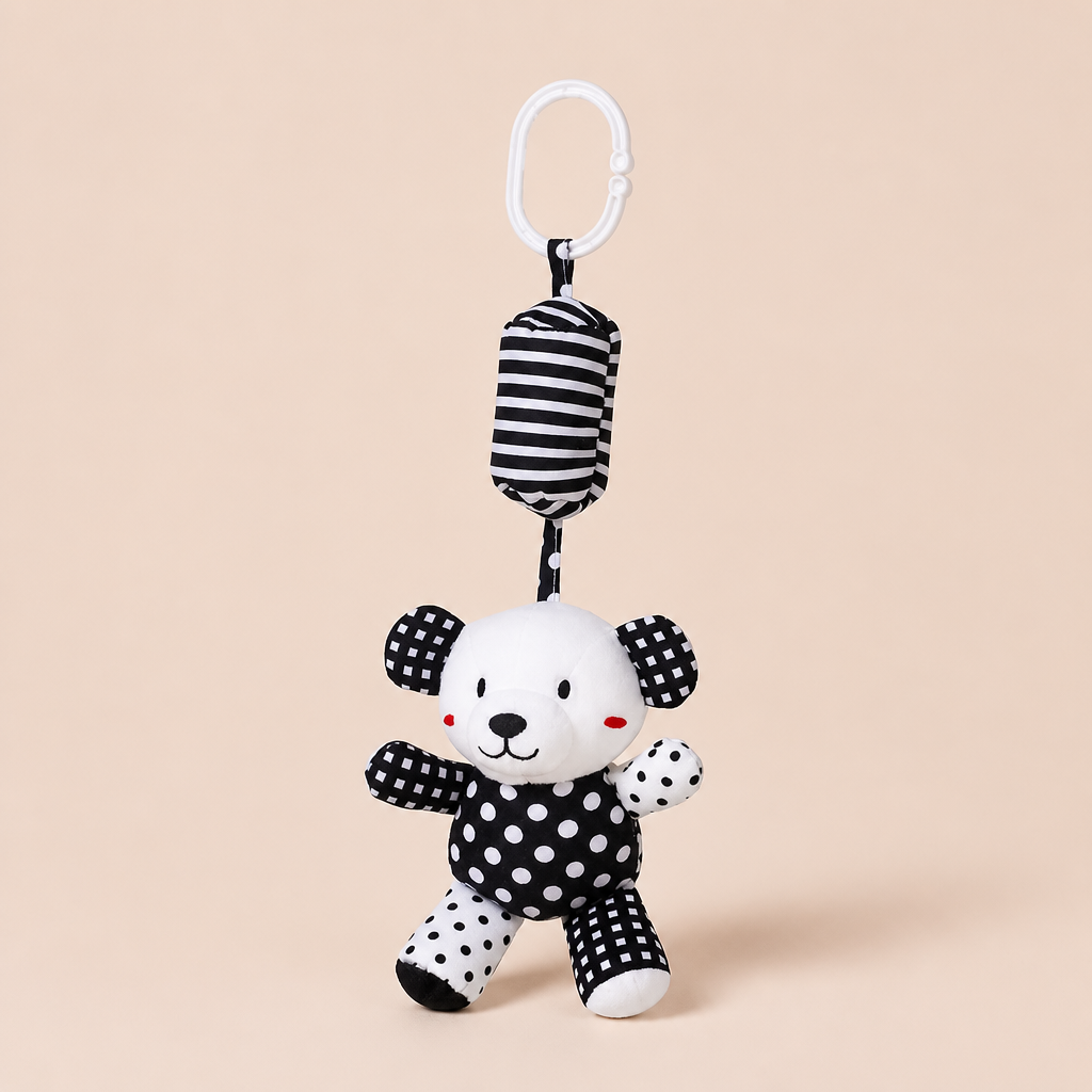 Hochet Suspendue Chien en Peluche