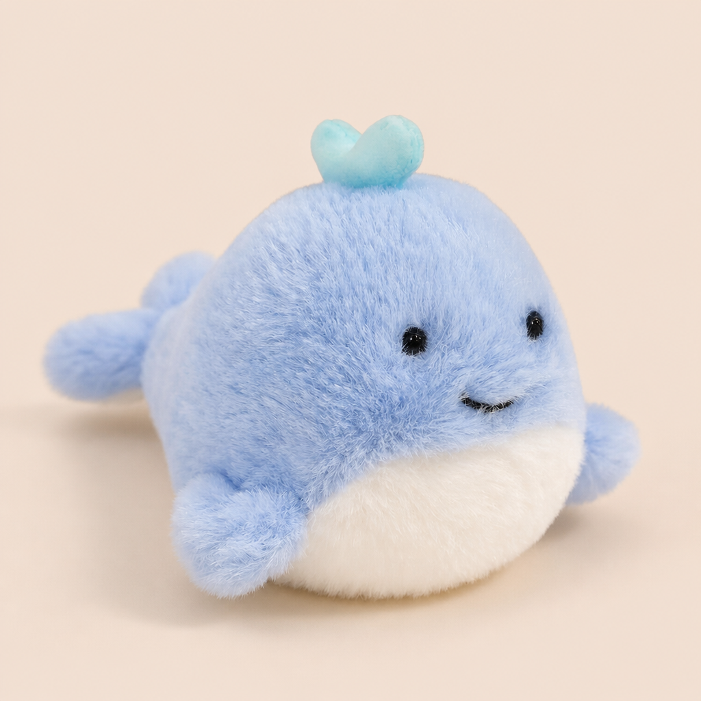 Mini Doudou Baleine - 15 Cm