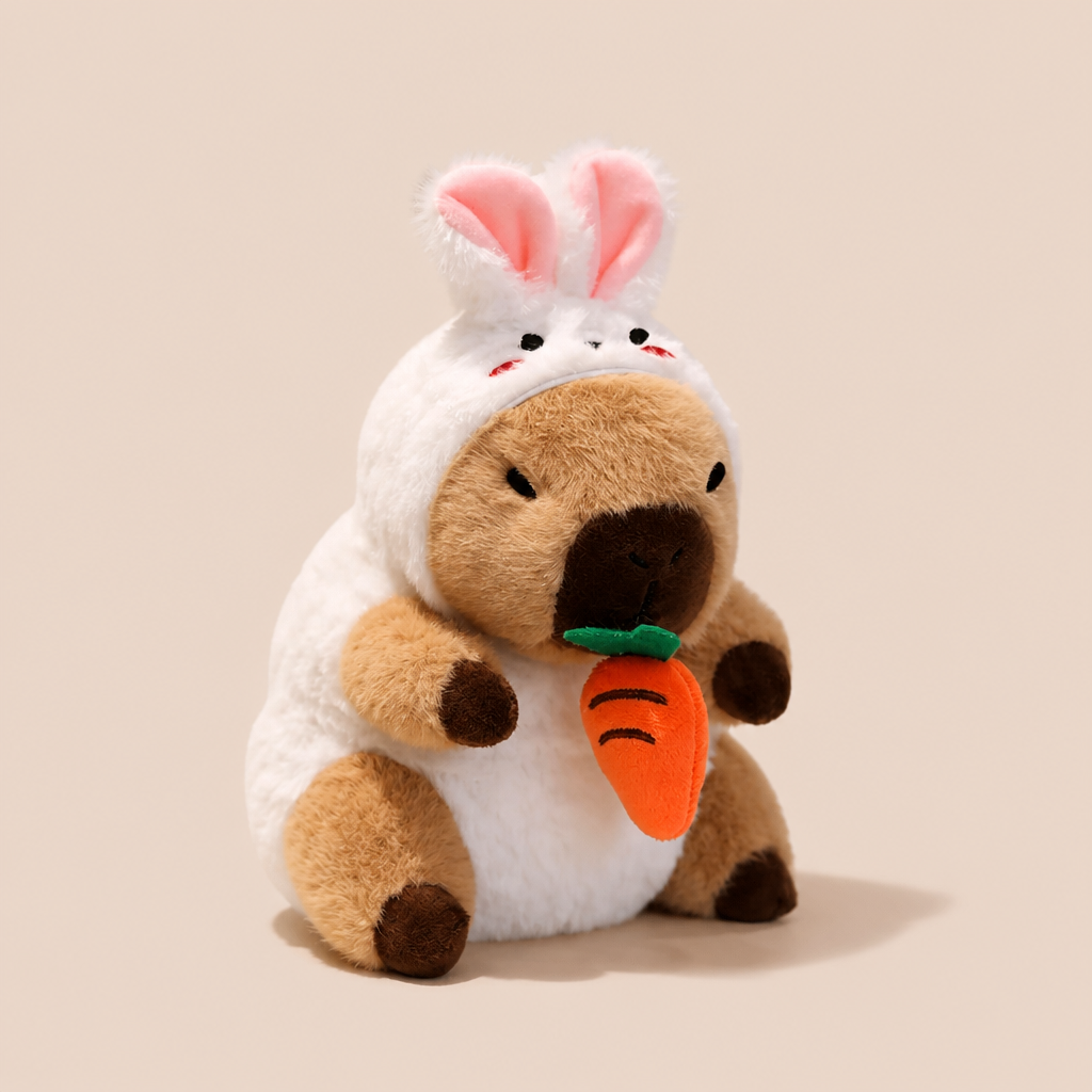 Mini Doudou Capybara - Déguisement Lapin