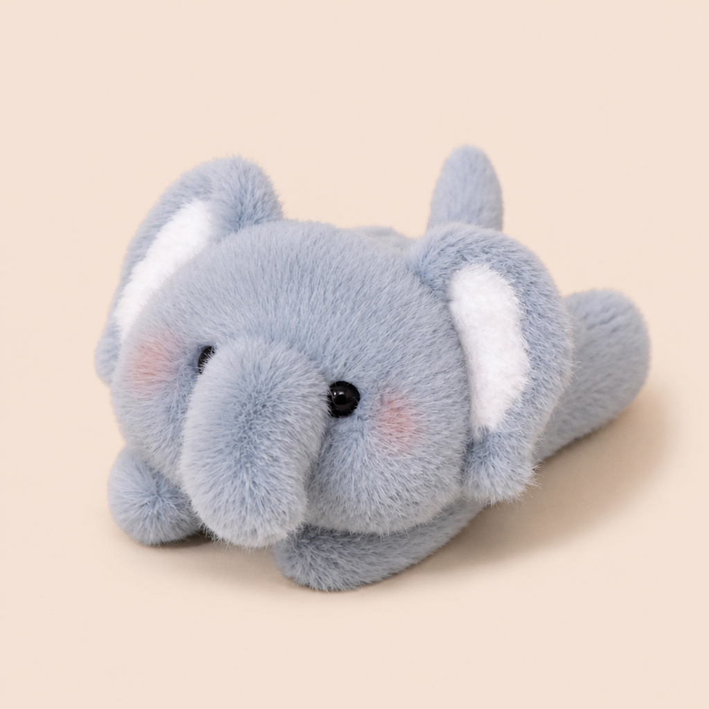 Mini Doudou Éléphant Kawaii