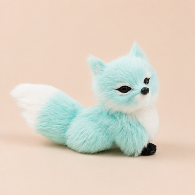 Mini Doudou Renard Bleu