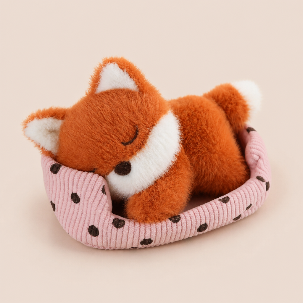 Mini Doudou Renard Endormie