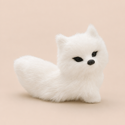 Mini Peluche Renard Blanc